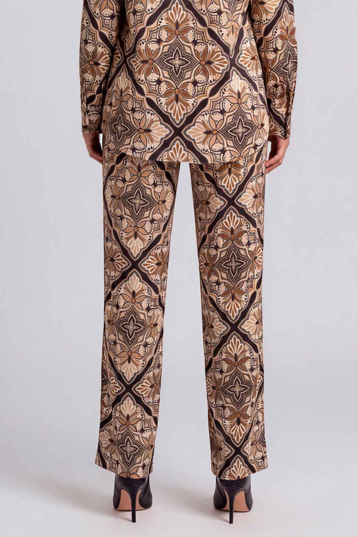 Pantalon Estampado Corte Amplio