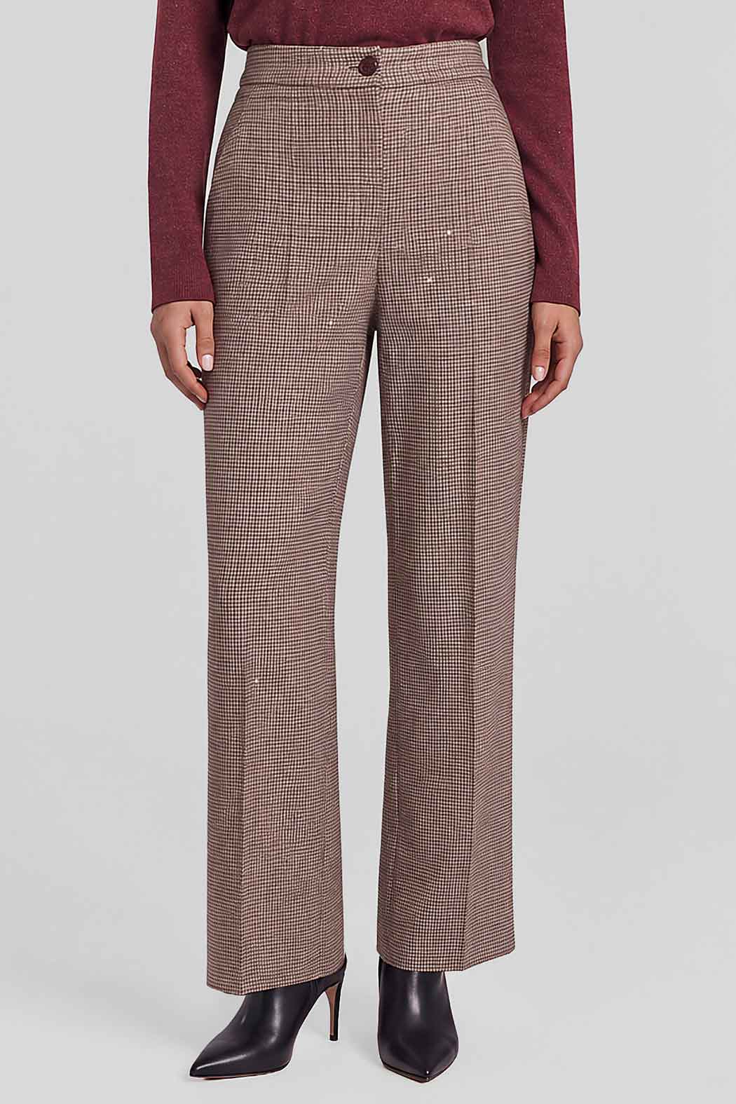 Pantalon Corte Amplio Con Estampado