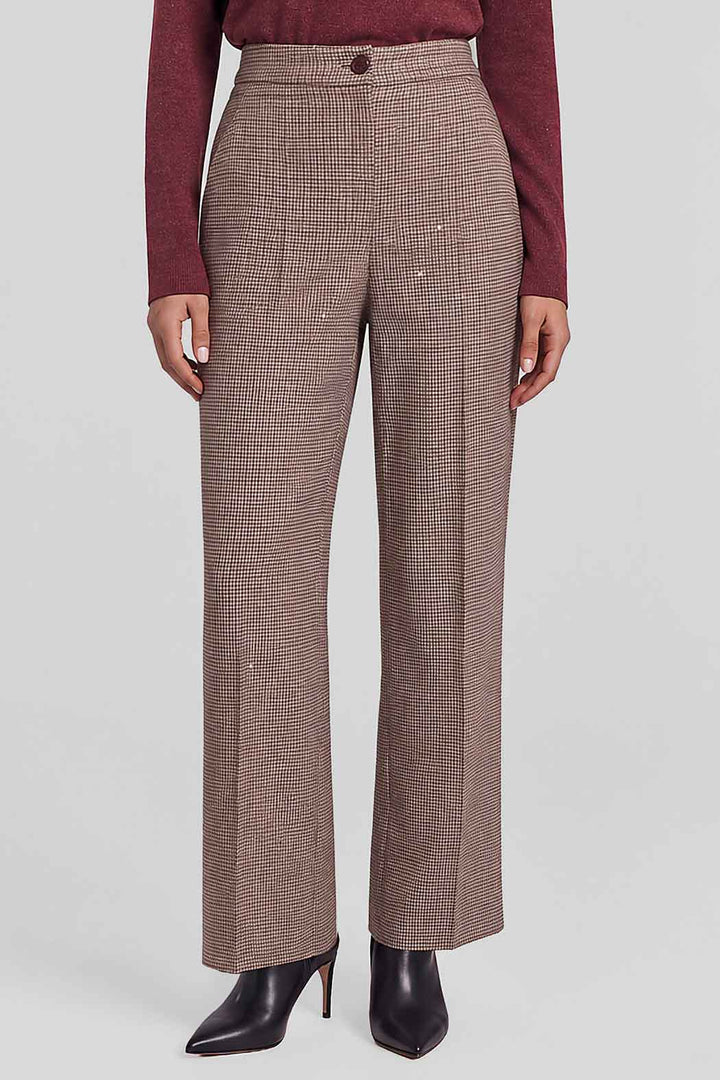 Pantalon Corte Amplio Con Estampado