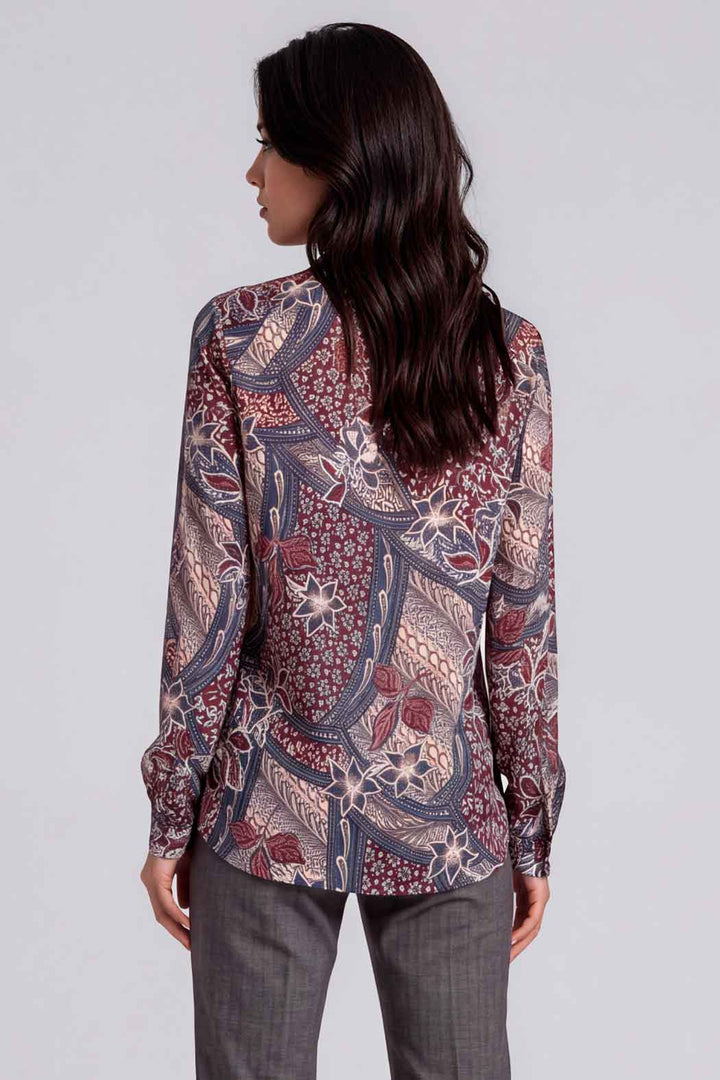 Blusa Estampada Con Manga Larga