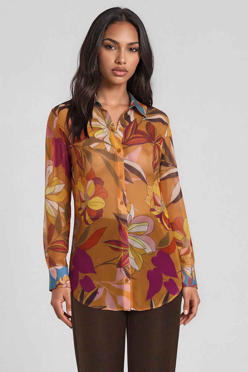 Bluson Con Estampado Floral