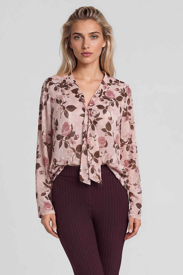 Blusa Con Estampado Floral