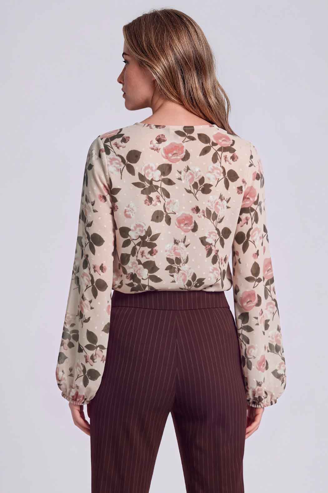 Blusa Con Estampado Floral