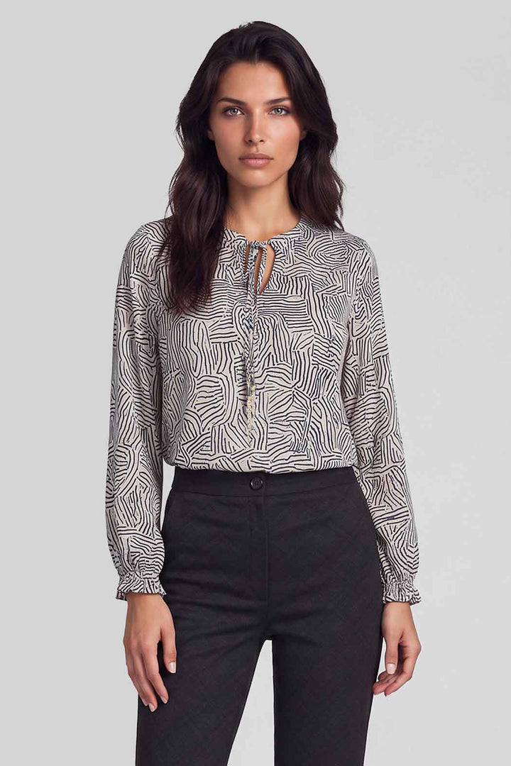 Blusa Con Estampado Animal Print