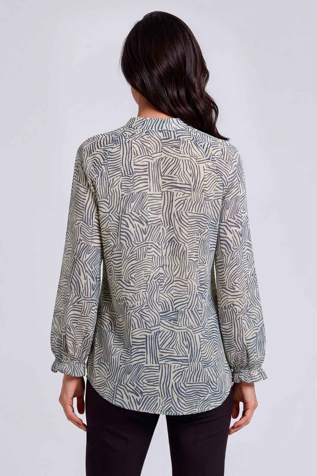 Blusa Con Estampado Animal Print