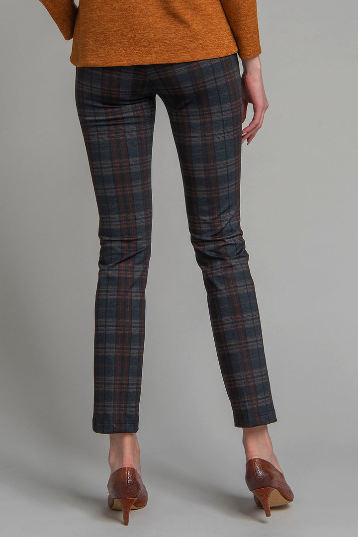 Pantalon Con Estampado De Cuadros