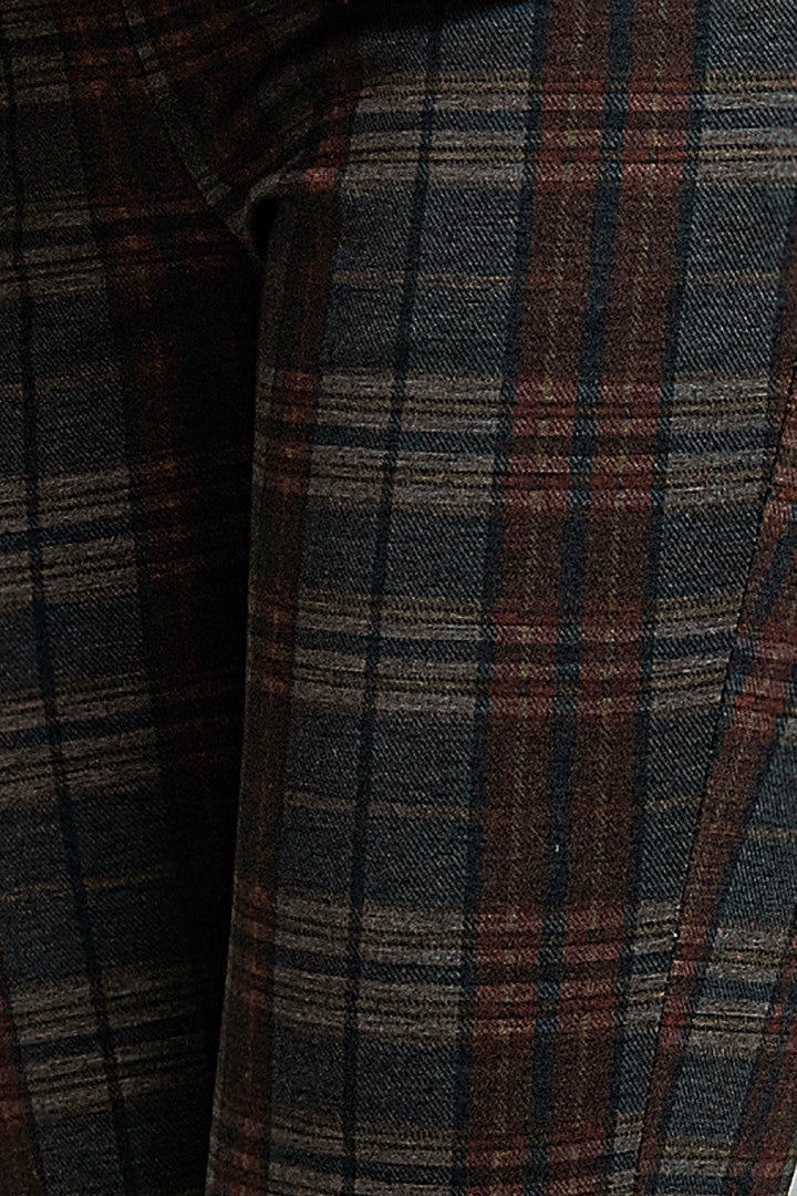 Pantalon Con Estampado De Cuadros