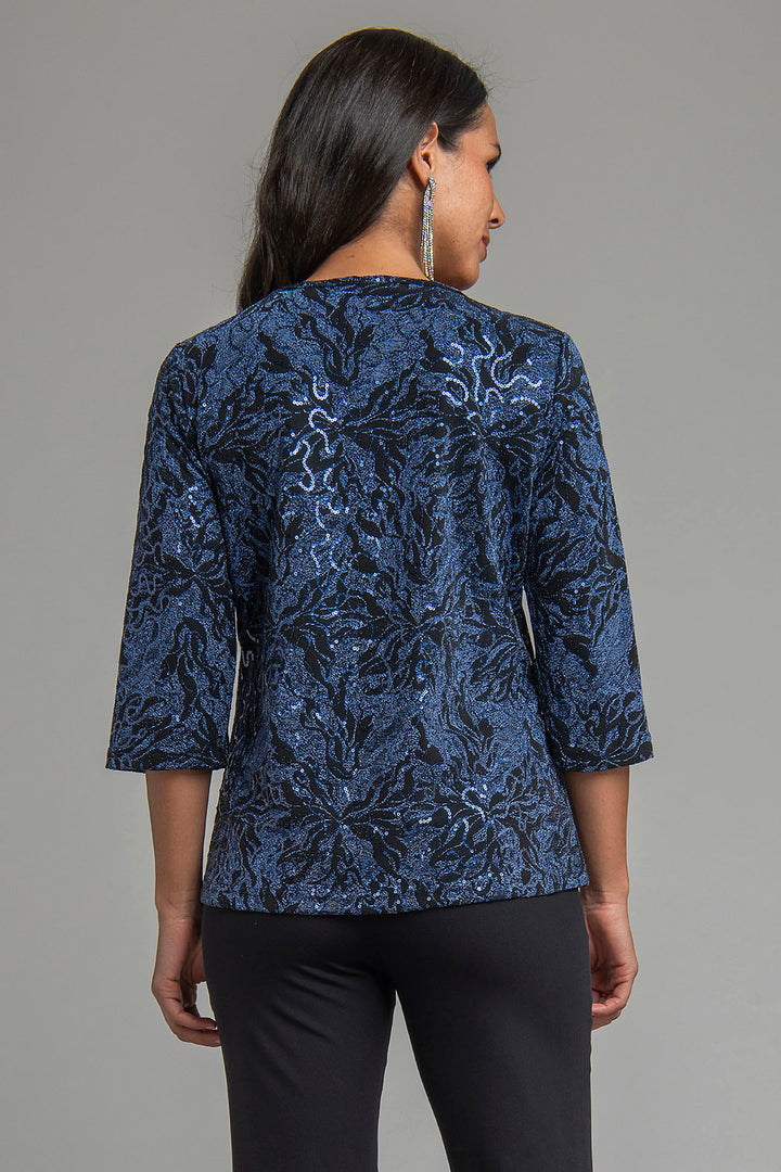 Blusa Con Estampado De Brillos