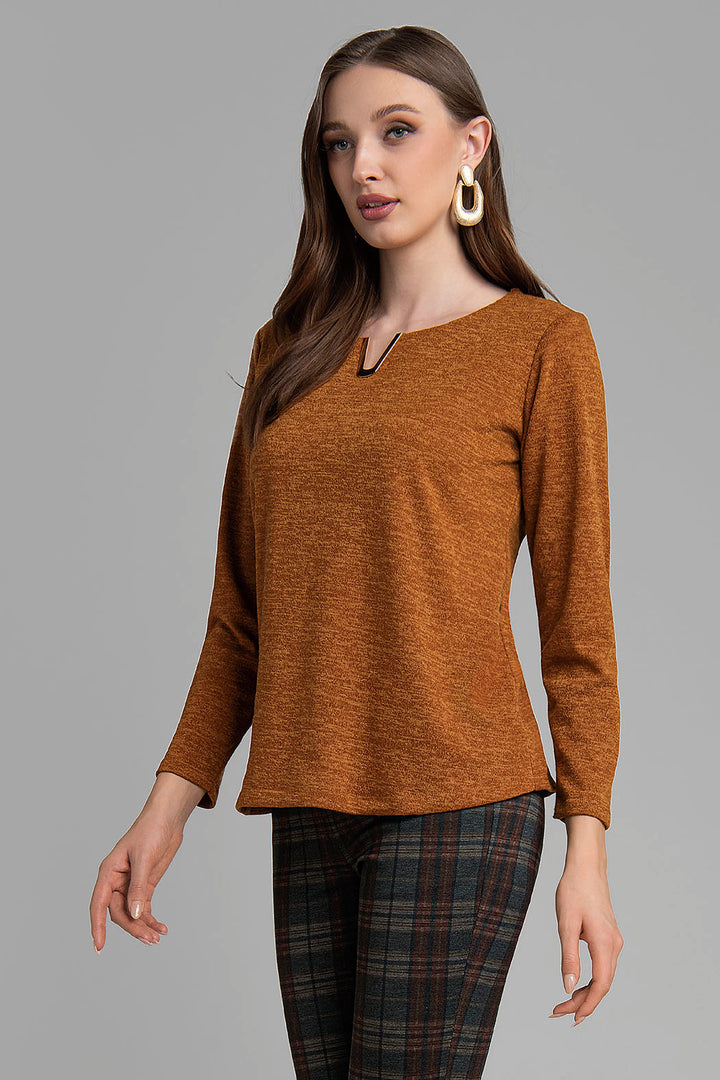 Blusa De Punto Con Hebilla