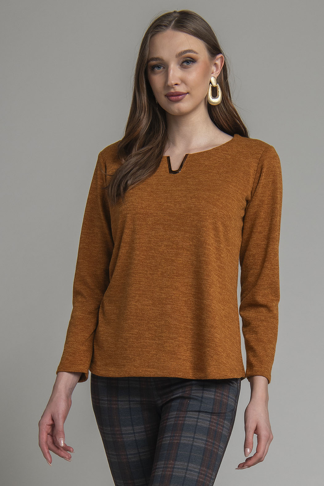 Blusa De Punto Con Hebilla