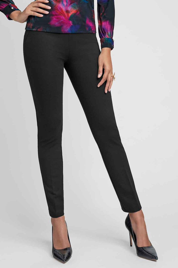 Pantalon Corte Recto Con Cierre En Bolsas