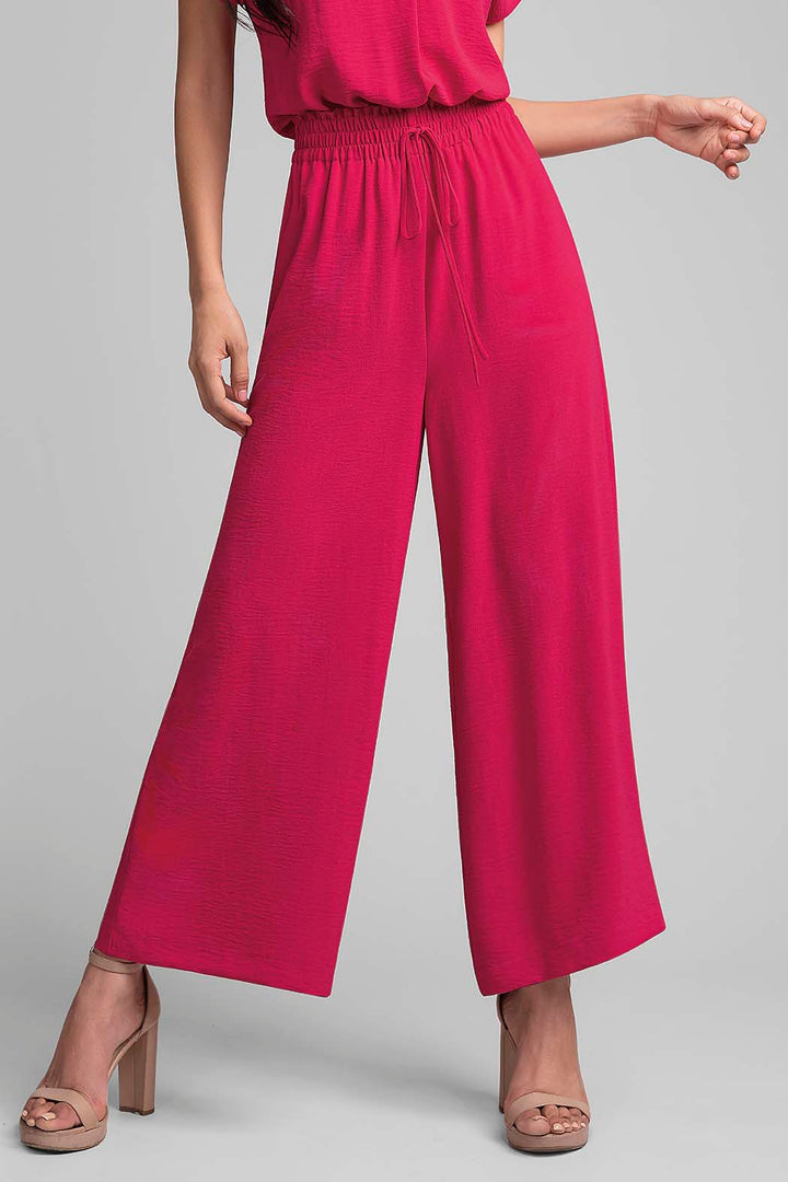 Pantalon Liso Con Resorte En La Cintura