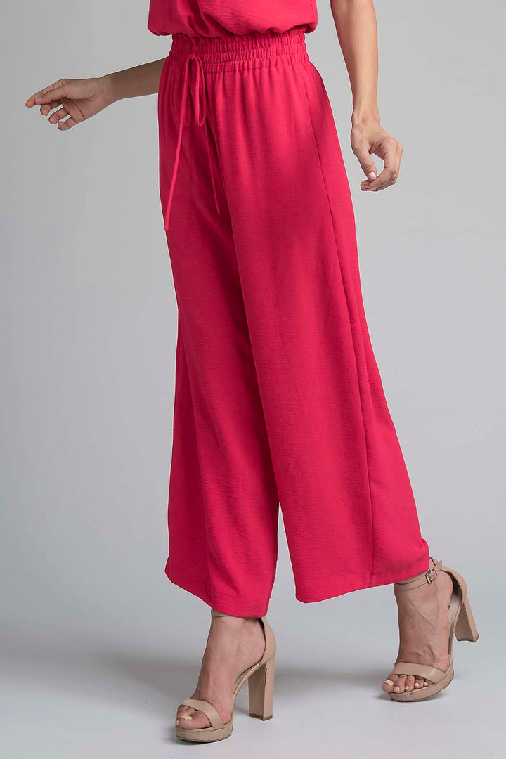 Pantalon Liso Con Resorte En La Cintura