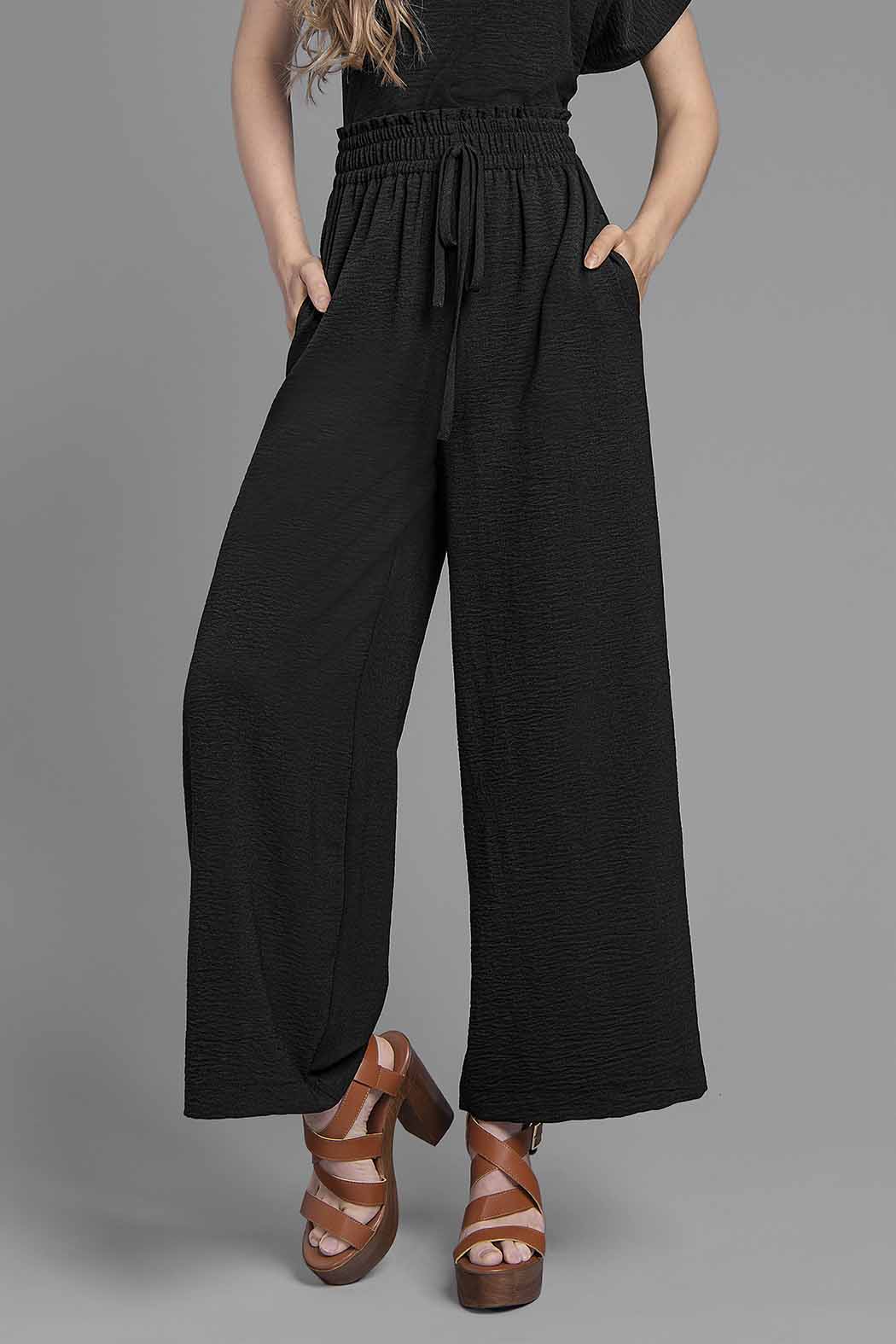 Pantalon Corte Recto Con Resorte