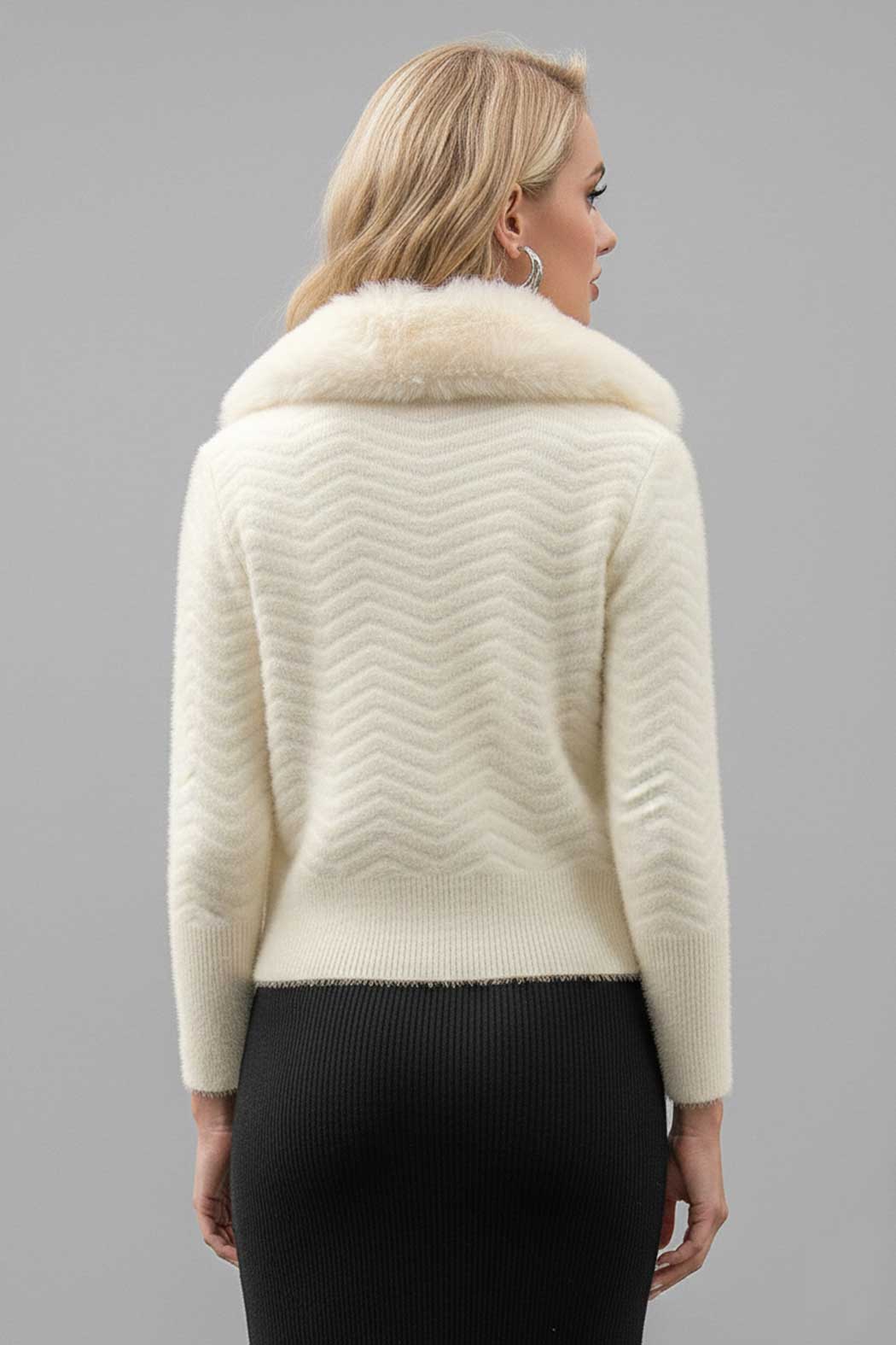 Sueter Con Cuello De Peluche