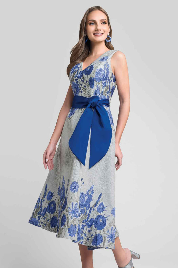 Vestido Midi Con Estampado Floral