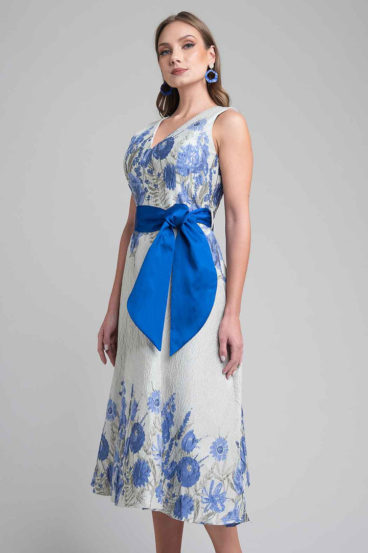 Vestido Midi Con Estampado Floral