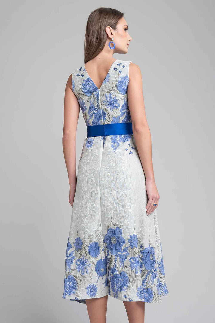 Vestido Midi Con Estampado Floral