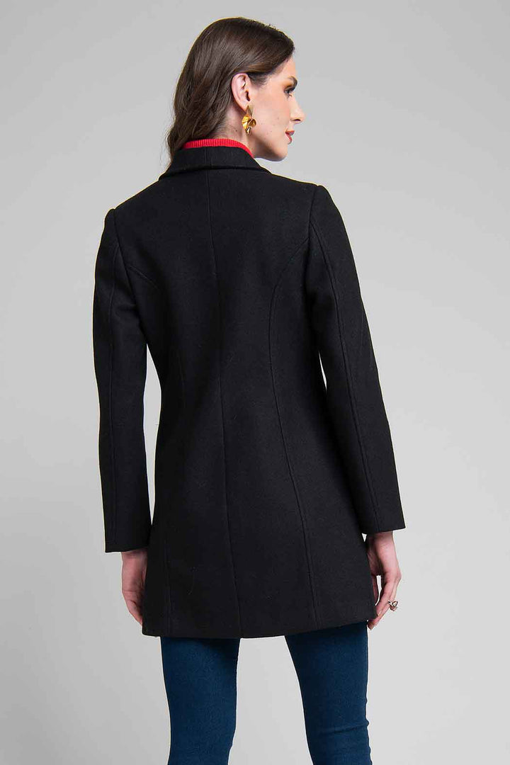 Abrigo Con Solapa Y Broche