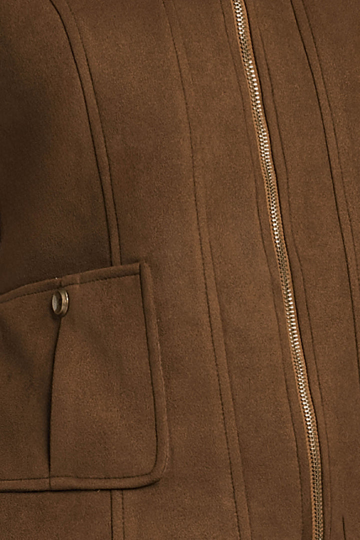 Conjunto De Pantalon Corte Recto Con Saco De Gamusa