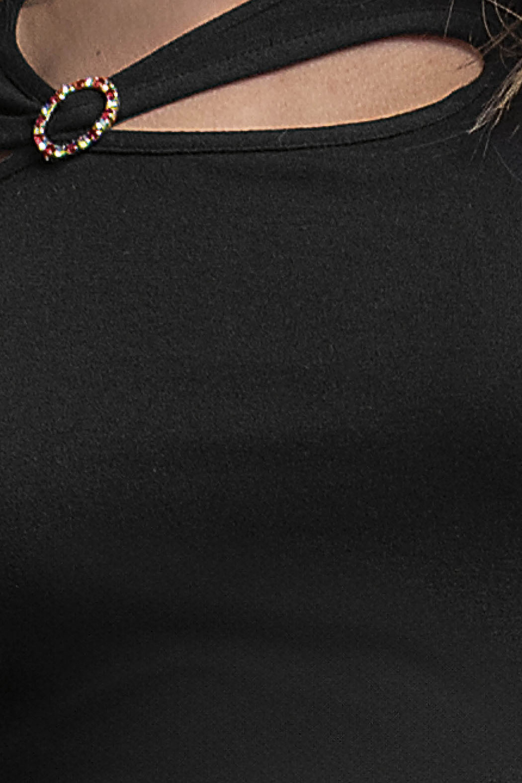 Blusa De Manga Larga Con Abertura Al Frente