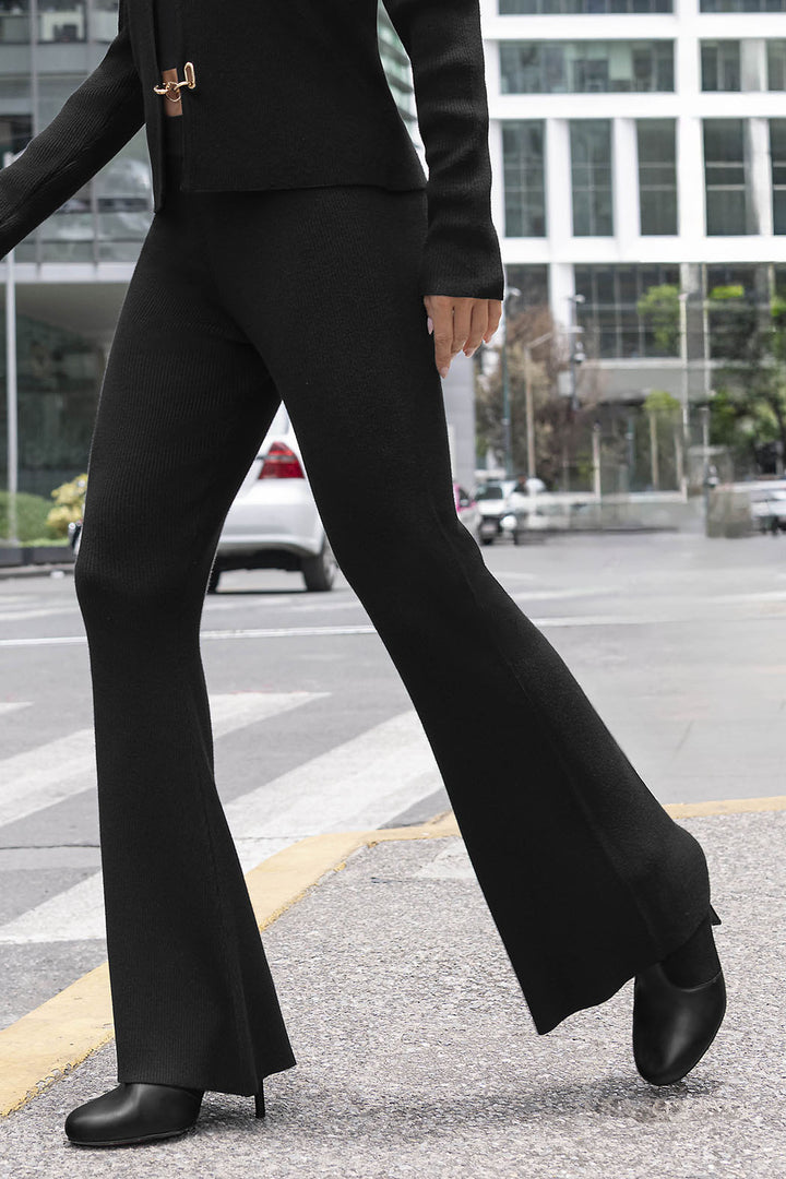 Pantalon De Punto Corte Recto