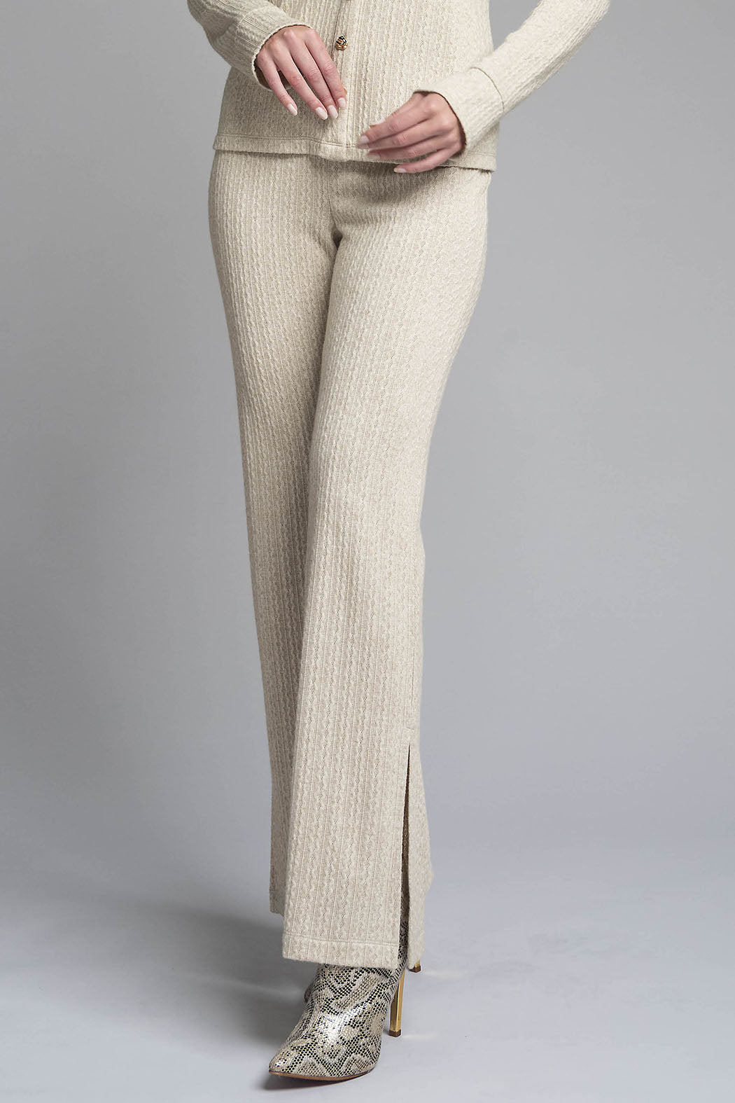 Pantalon De Punto Corte Recto
