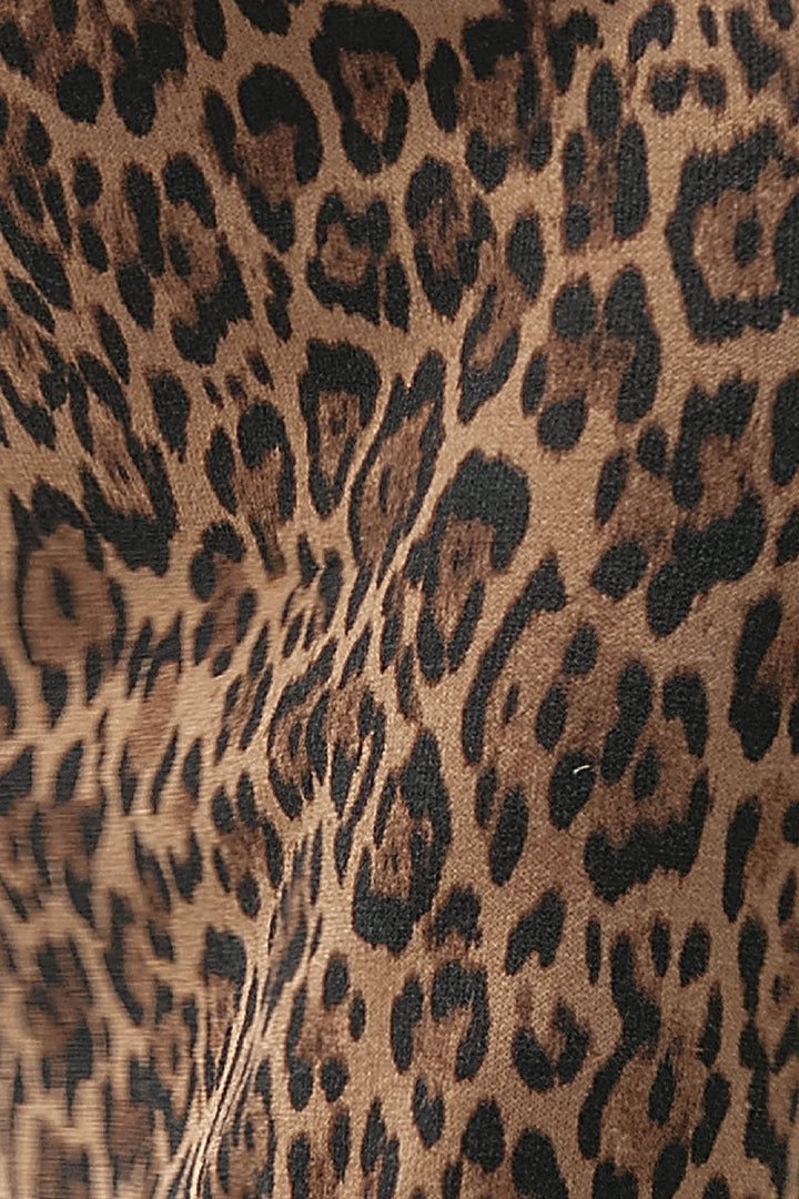 Vestido Largo Sin Mangas De Animal Print