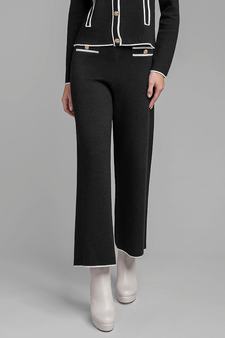 Pantalon De Punto Corte Recto