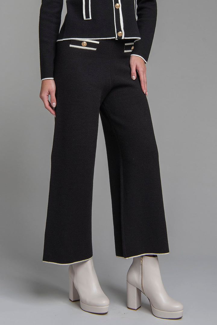 Pantalon De Punto Corte Recto
