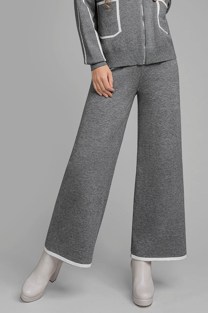 Pantalon De Punto Corte Recto