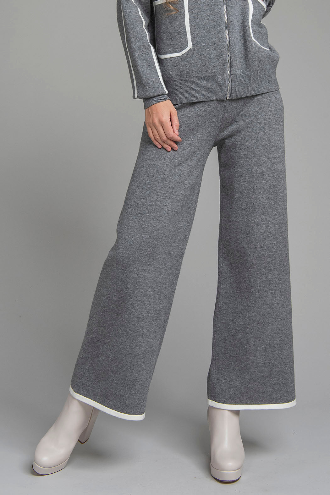 Pantalon De Punto Corte Recto