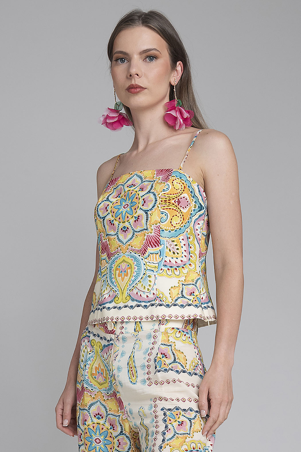 Blusa Estampada Tipo Halter