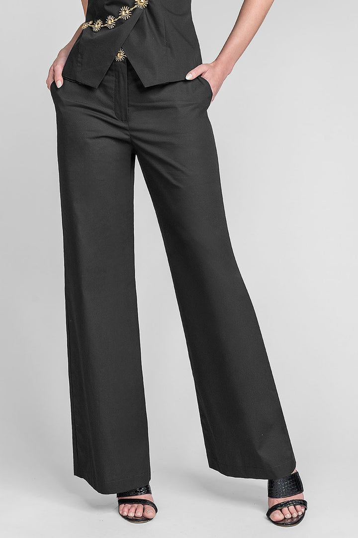 Pantalon Liso Corte Recto