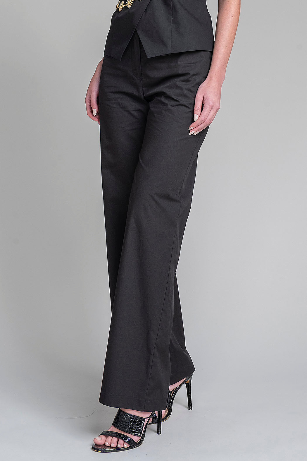 Pantalon Liso Corte Recto