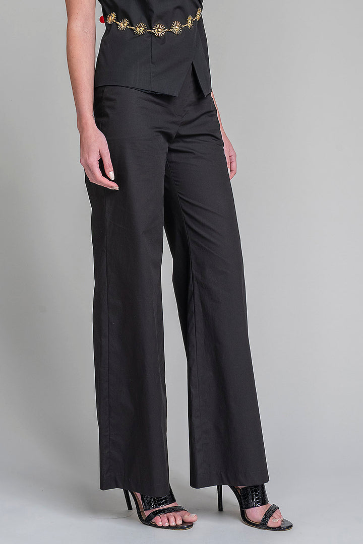 Pantalon Liso Corte Recto