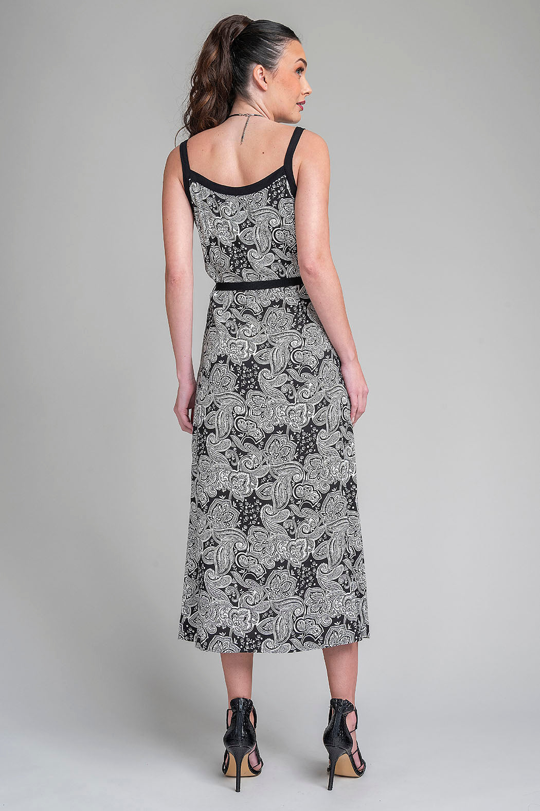 Vestido Estampado De Tirantes