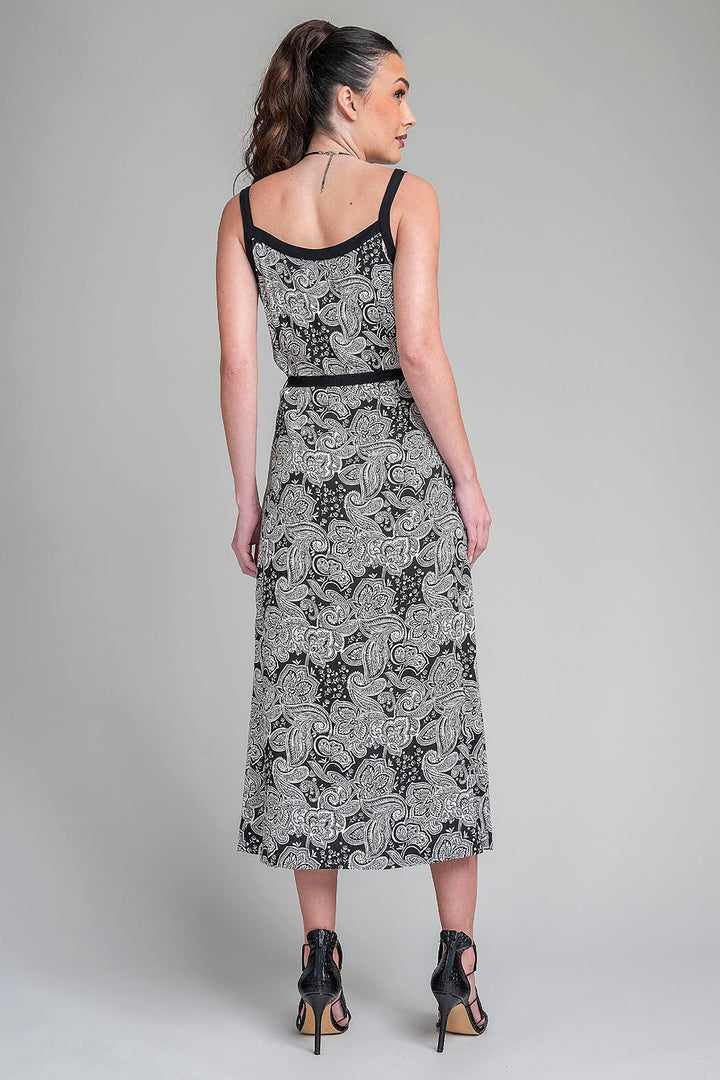 Vestido Estampado De Tirantes