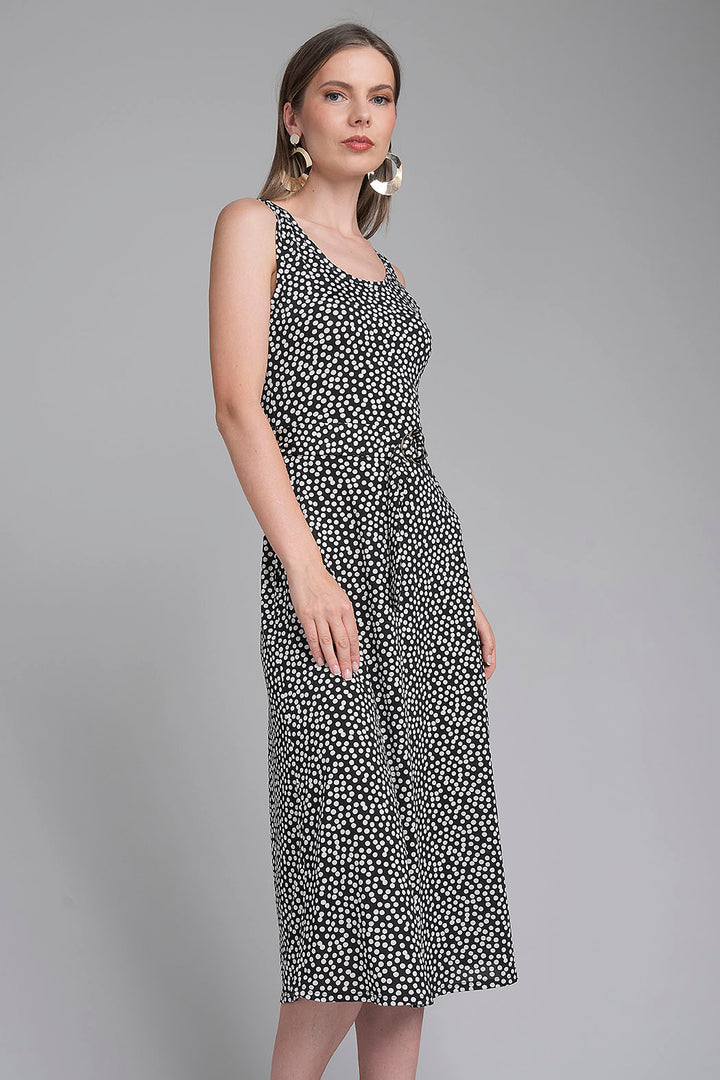 Vestido Largo Estampado Sin Mangas