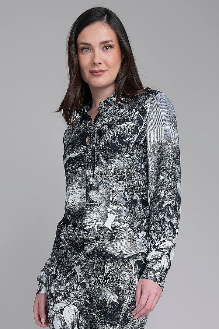 Blusa Camisera Estampada