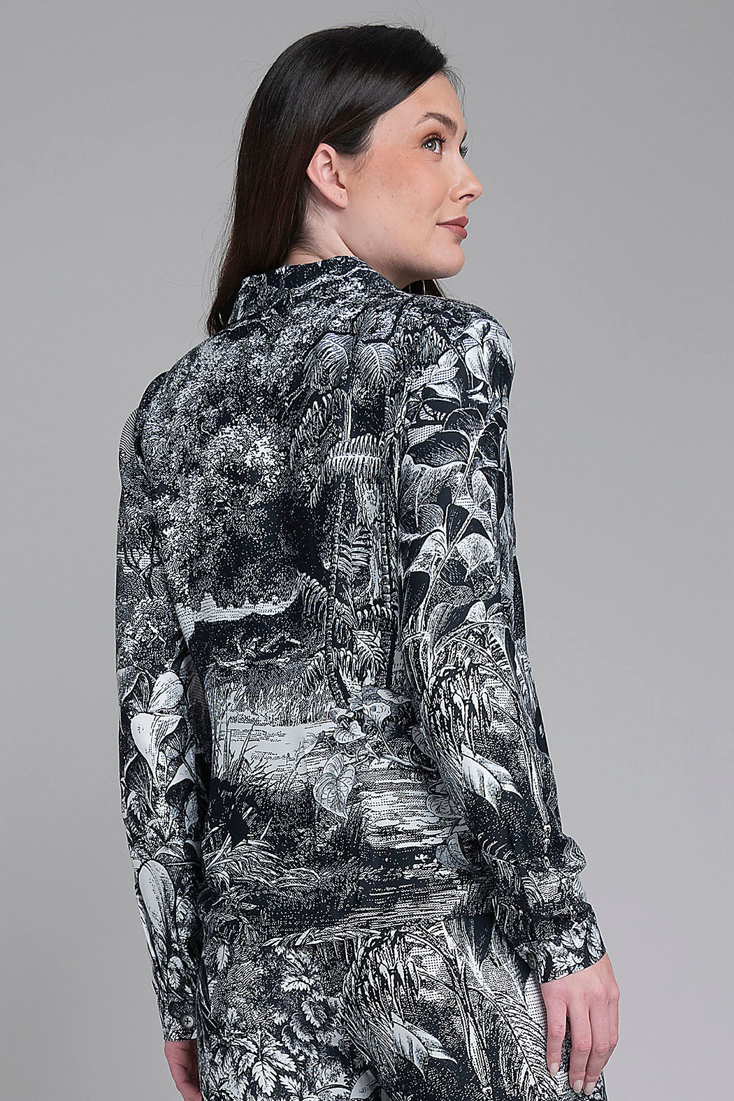Blusa Camisera Estampada