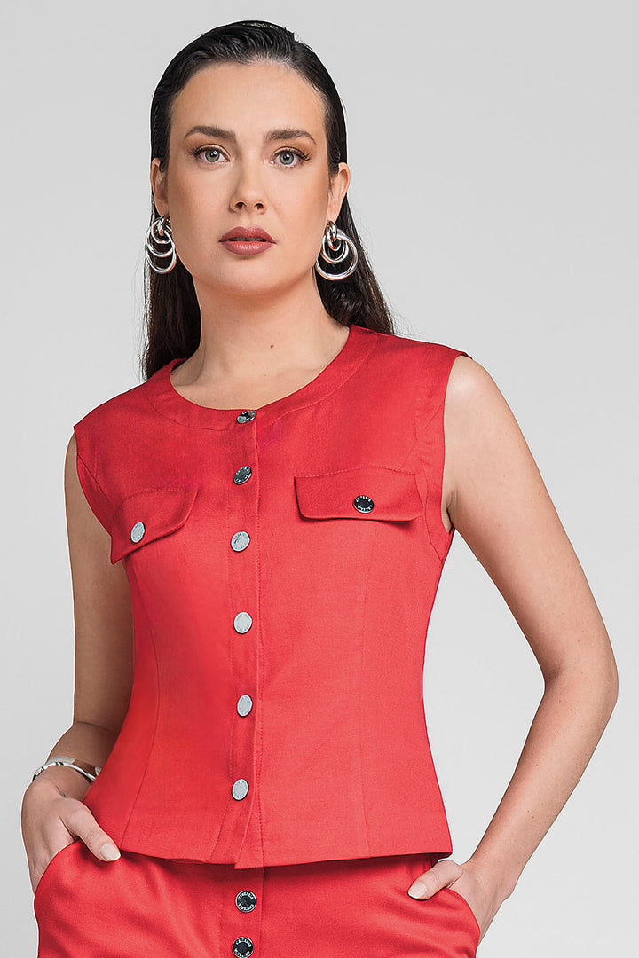 Blusa Lisa Escote Redondo