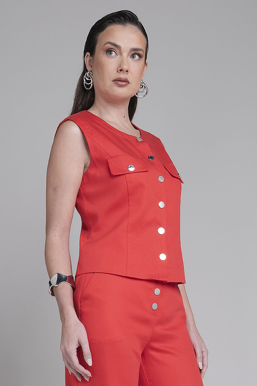 Blusa Lisa Escote Redondo