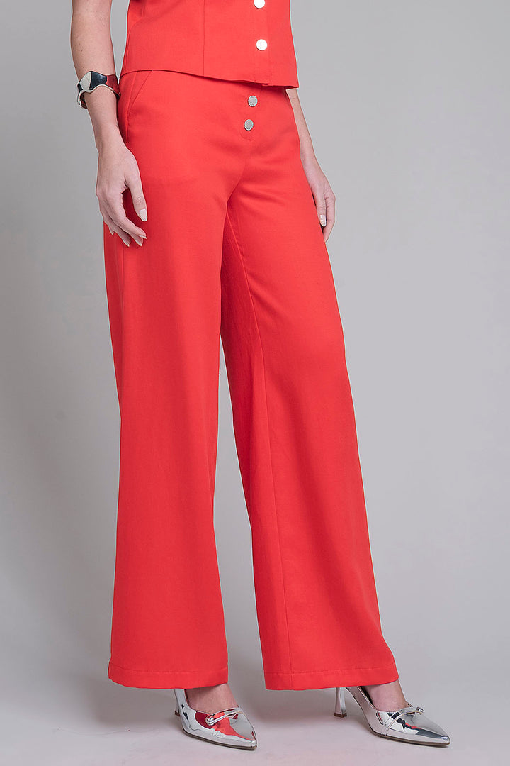 Pantalon Liso Corte Recto