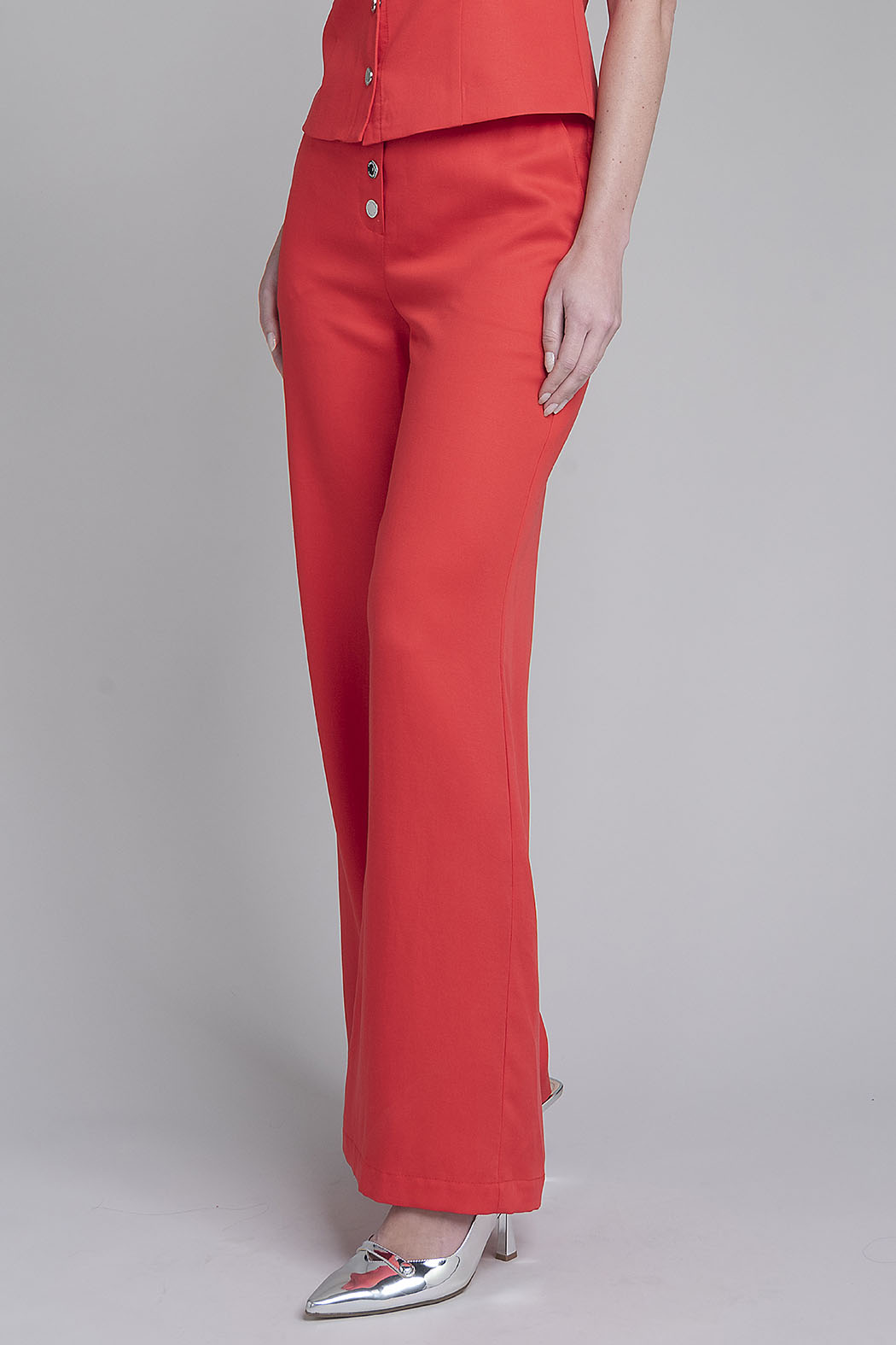 Pantalon Liso Corte Recto