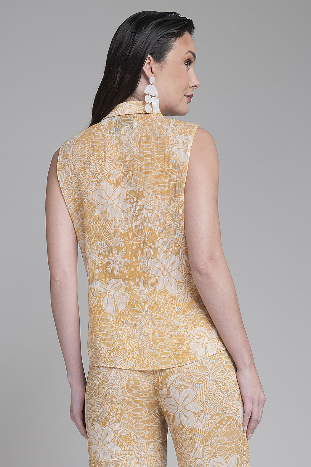 Blusa Estampada Sin Mangas