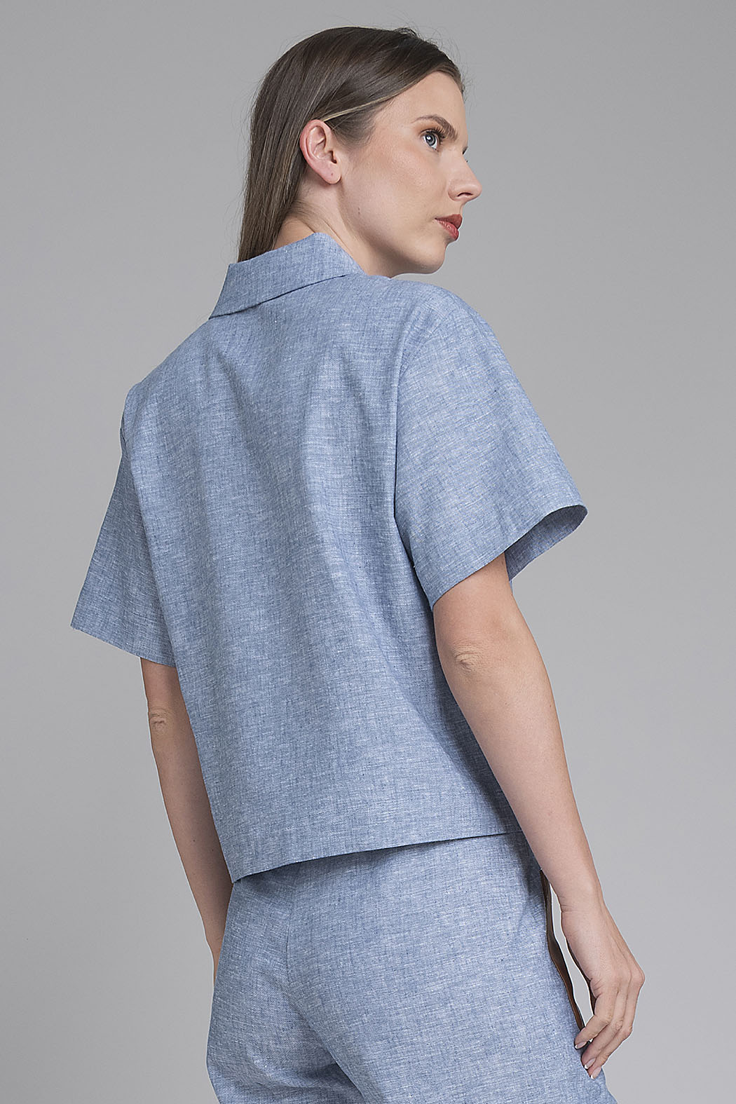 Blusa Camisera Jaspeada