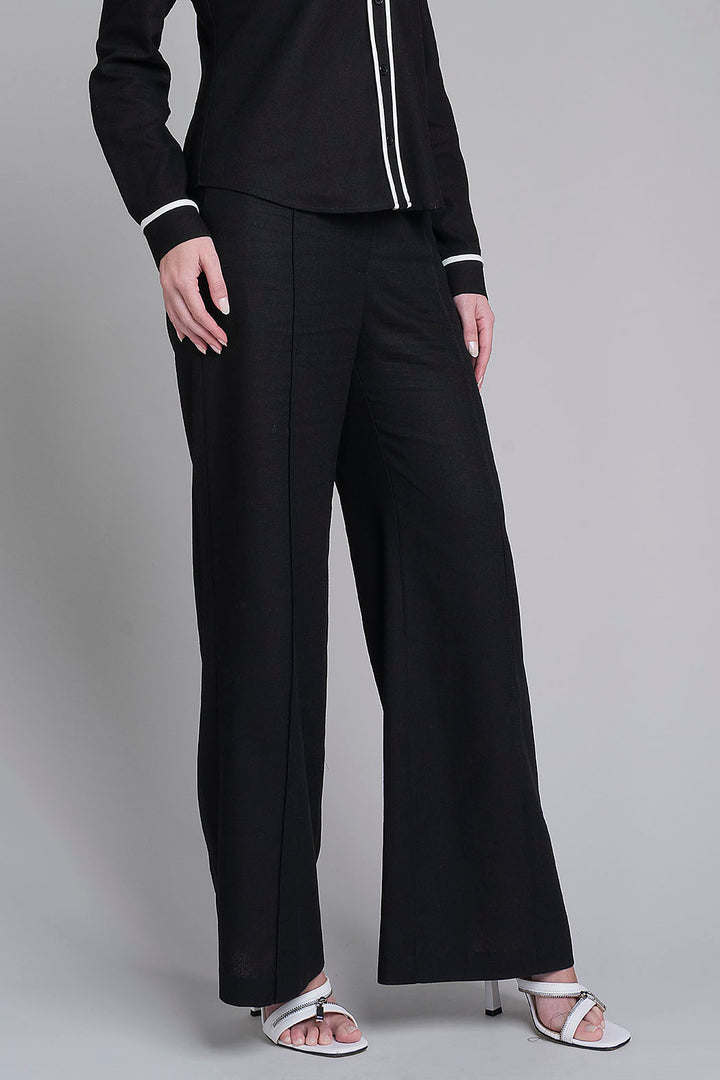 Pantalon Liso Corte Recto