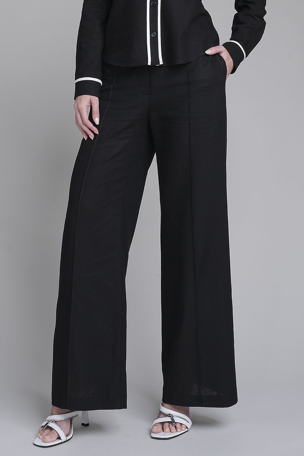 Pantalon Liso Corte Recto