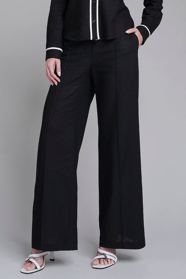 Pantalon Liso Corte Recto